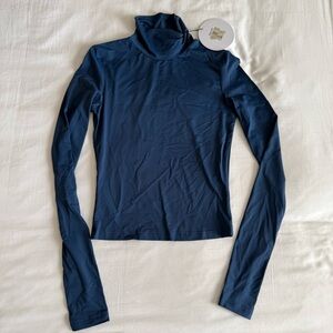 NWT Princess Polly Navy Turtleneck Top